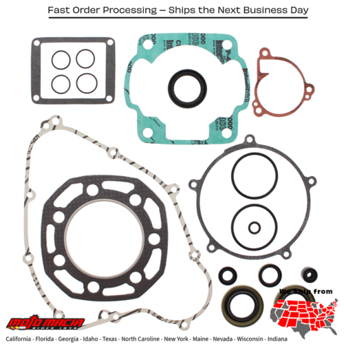 Complete Gasket Set With Oil Seals Kawasaki Kx500 85-86