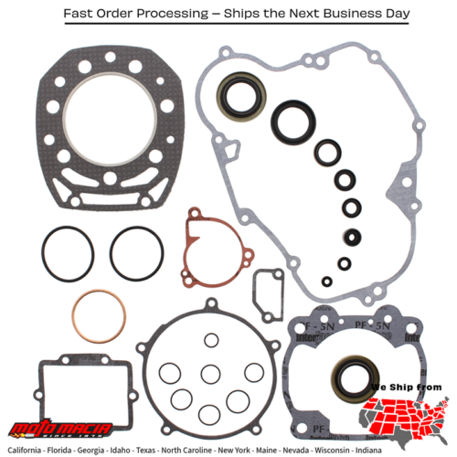Complete Gasket Set With Oil Seals Kawasaki Kx500 86-87