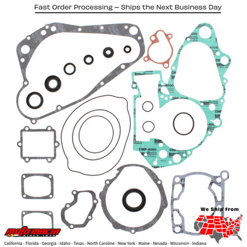 Complete Gasket Set With Oil Seals Suzuki Rm250 92-93