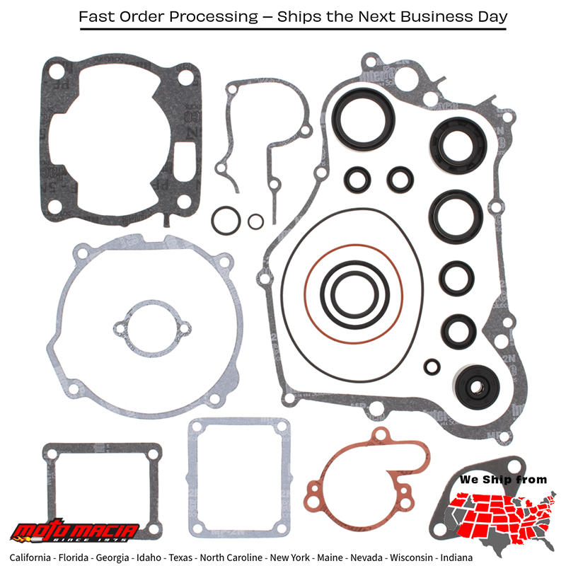 Complete Gasket Set With Oil Seals Yamaha Yz125 86-88