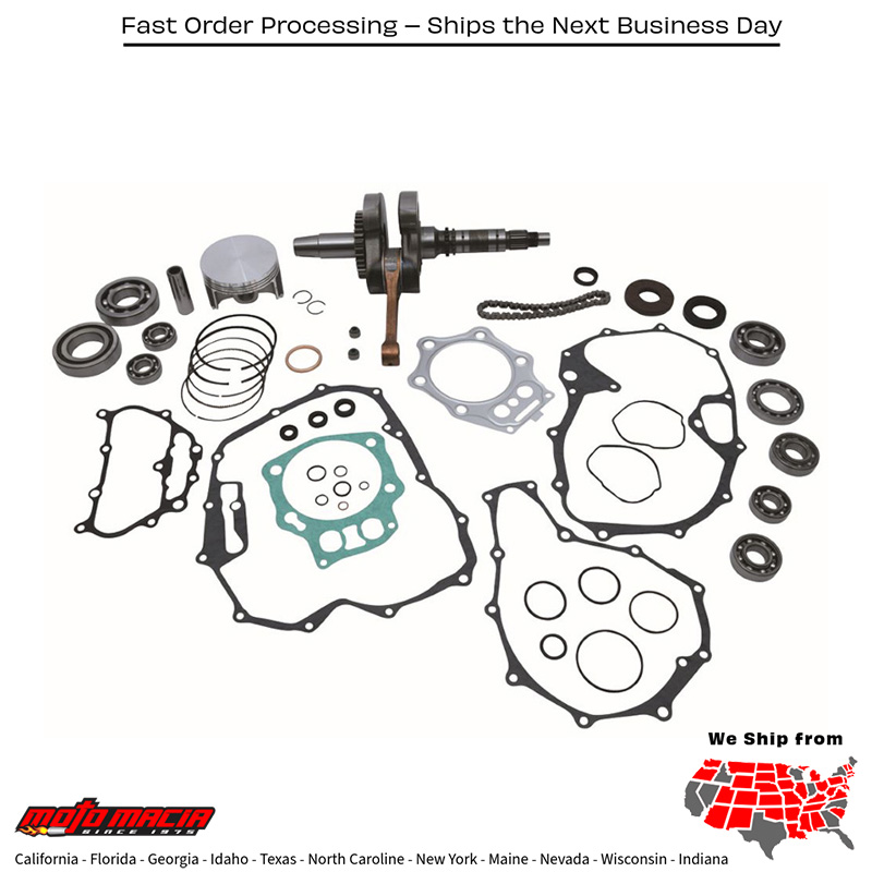 Complete Engine Rebuild Kit Os Piston +0.5mm Honda TRX500FE Foreman