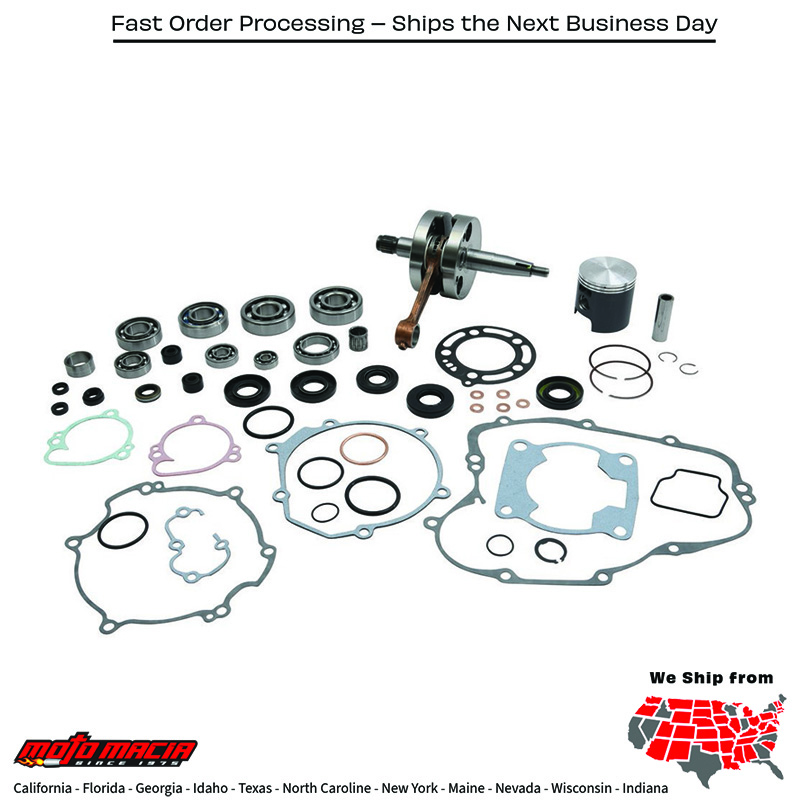 COMPLETE ENGINE REBUILD KIT OS PISTON +0.5MM /SUZ Kawasaki KX100 2001-2004