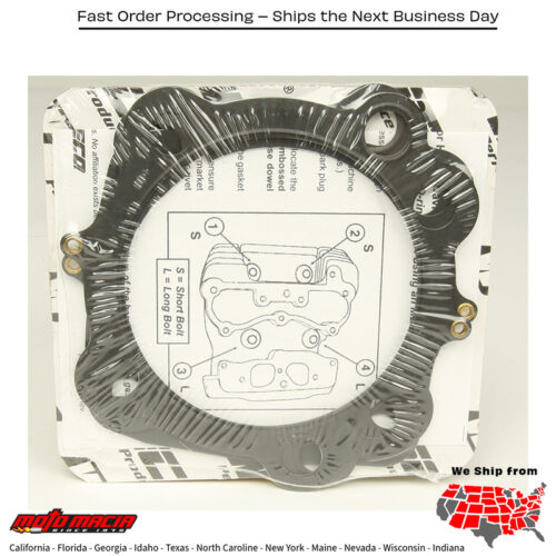 Wiseco  GASKET KIT BIG BORE Harley-Davidson XL1200T Super Low Touring 2014-2017 Harley-Davidson XL1200CX Roadster 2016-2018 Harley-Davidson XL1200X Forty-Eight 2010-2018 Harley-Davidson XL1200N Nightster 2007-2012 Harley-Davidson XL1200V Se