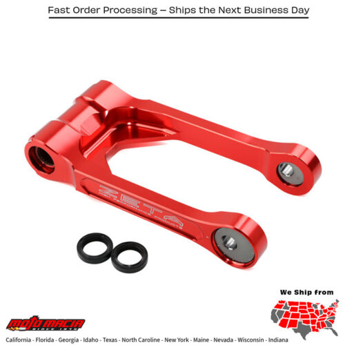 ADJUSTABLE LOWERING LINK  RED Honda CRF1000L Africa Twin 2016-2019 Honda CRF1100L2 Africa Twin Adventure Sports 2020-2023 Honda CRF1100L2D Africa Twin Adventure Sports DCT 2020-2022 Honda CRF1100L Africa Twin 2020-2023 Honda CRF1100LD Afric