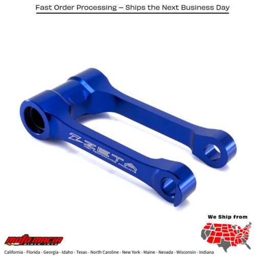 LOWERING LINK  BLUE Yamaha YZ250FX 2015-2024 Yamaha YZ450FX 2016-2023 Yamaha YZ250F 2014-2023 Yamaha YZ450F 2010-2022 Yamaha WR250F 2015-2022 Yamaha WR450F 2016-2023