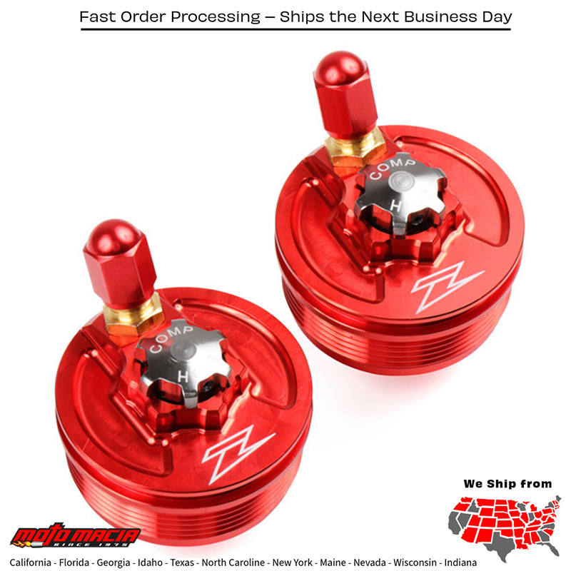 FRONT FORK TOP CAP RED Honda CRF450R 2013-2014