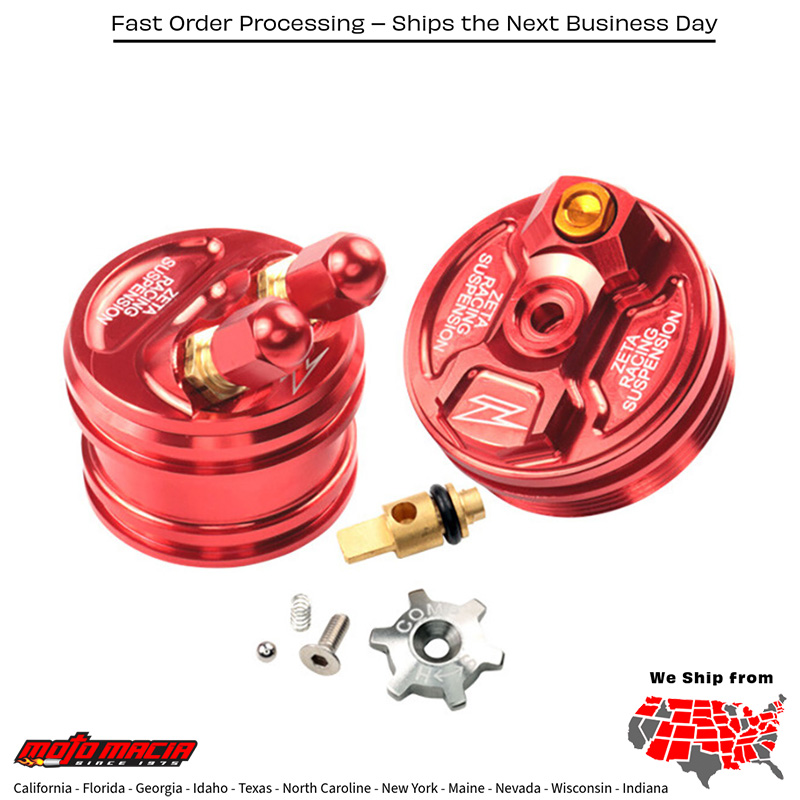 FRONT FORK TOP CAP RED Honda CRF250R 2015-2017