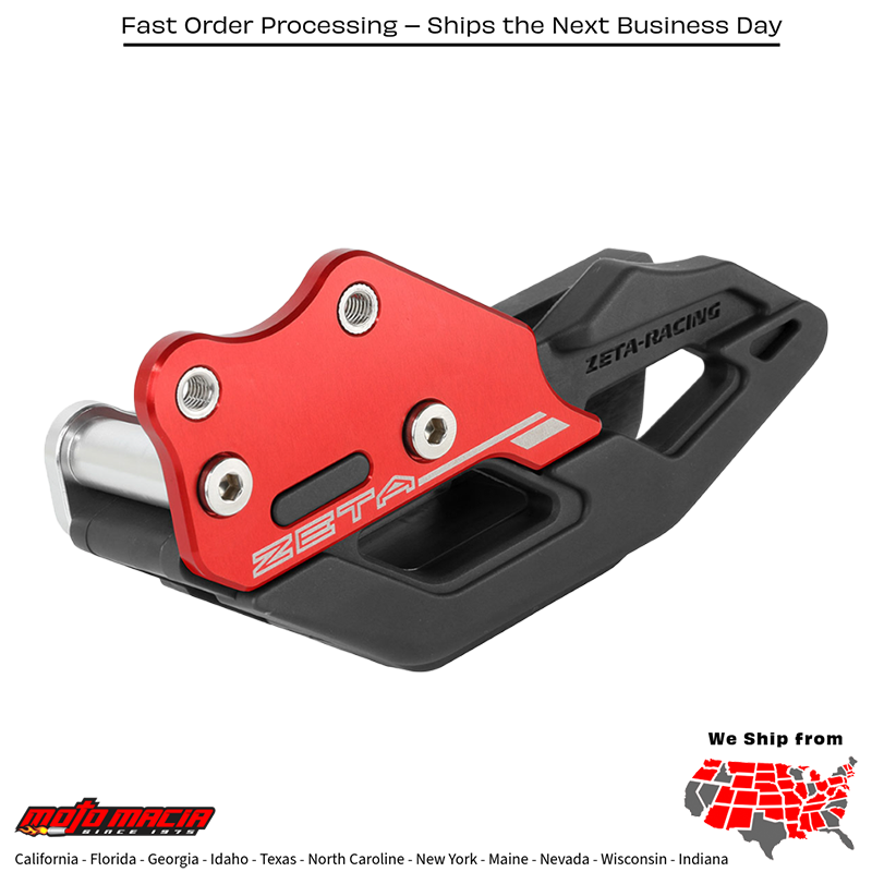 DURABLE CHAIN GUIDE RED/BLACK Honda CRF250L 2018-2021 Honda CRF250RL Rally 2018-2021 Honda CRF250RLA Rally ABS 2018-2021 Honda CRF300L 2021-2024 Honda CRF300L Rally 2021-2024