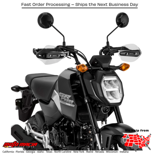 SONIC HANDGUARD LIGHT SMOKE  GROM/MONKEY  Honda Z125 Monkey 2019-2024 Honda Z125A Monkey ABS 2019-2024 Honda MSX125A Grom ABS 2021-2025 Honda MSX125 Grom 2021-2025 Honda MSX125 Grom SP 2024-2025