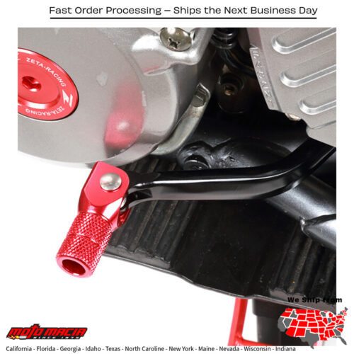 FORGED SHIFT LEVER RED  Honda CRF450R 2007-2016
