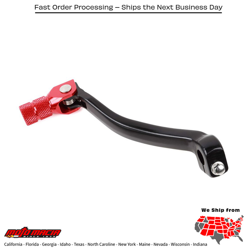 FORGED SHIFT LEVER RED KAW Honda CRF250R 2010-2017 Kawasaki KX450F 2009-2024