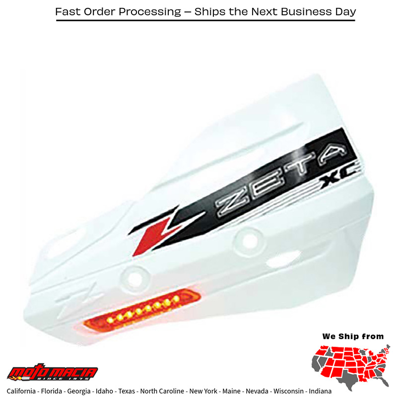 ARMOR-GUARD XC PROTECTOR W/FLASHER WHITE Beta 390 RS 2015-2015 Beta 430 RS 2015-2016 Beta 500 RS 2015-2016 Beta 390 RR 2015-2017 Beta 430 RR 2015-2017 Beta 480 RR 2015-2017 Honda CR500AF 1997-2014 Husqvarna FE 350S 2015-2016 Husqvarna FE 50