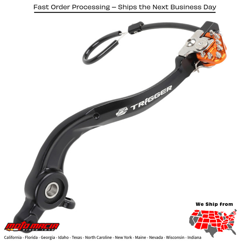 TRIGGER BRAKE PEDAL ORANGE KTM KTM 150 XC-W 2017-2023 KTM 350 EXC-F 2017-2023 KTM 350 XC-F 2016-2022 KTM 350 SX-F 2016-2022 KTM 250 SX-F 2016-2022 KTM 500 EXC-F 2017-2023 KTM 450 SX-F 2016-2022 KTM 250 XC-F 2016-2022 KTM 450 XC-F 2016-2022
