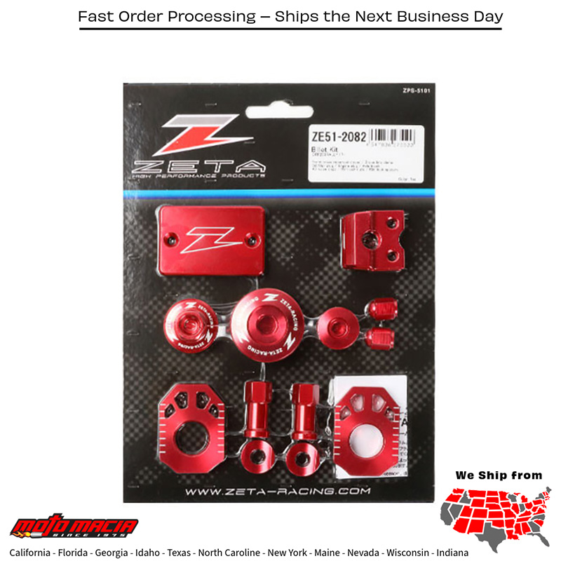 BILLET KIT DA RED Honda CRF250LR Rally 2017-2018 Honda CRF250LRA Rally ABS 2017-2018 Honda CRF250RL Rally 2017-2018 Honda CRF250RLA Rally ABS 2017-2018