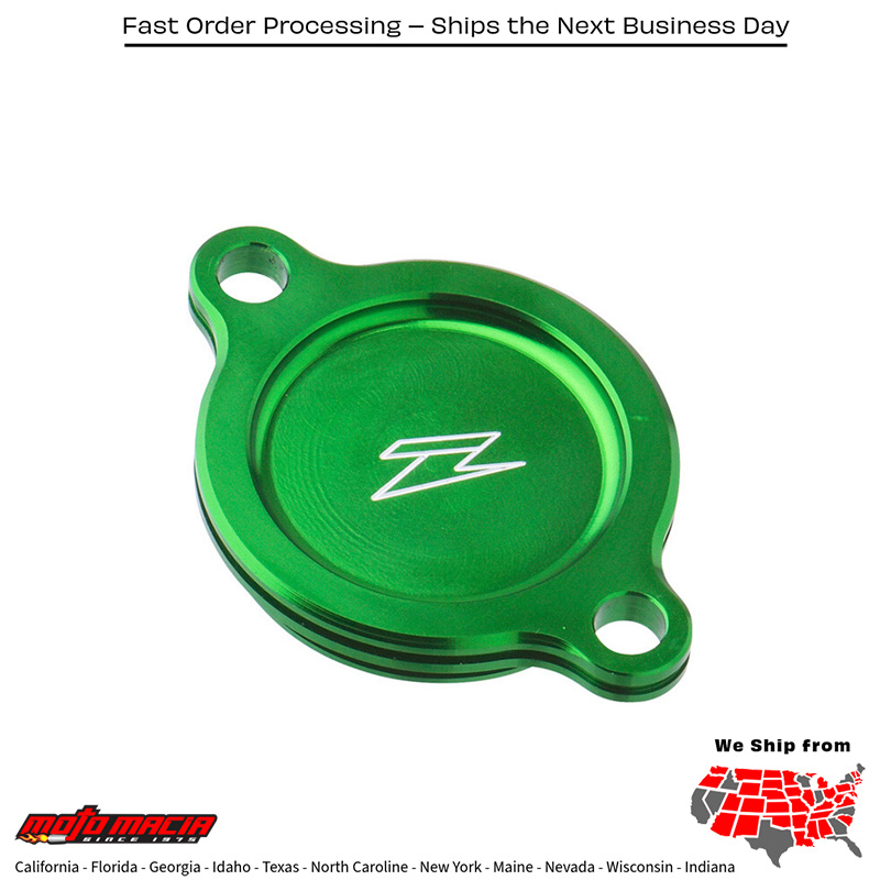 OIL FILTER COVER GREEN Kawasaki KX450F 2016-2020 Kawasaki KX450X 2021-2021