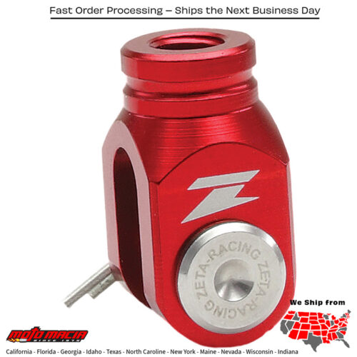 REAR BRAKE CLEVIS RED Kawasaki KLX250S 2006-2015 Kawasaki KLX250SF 2009-2010 Kawasaki KX85 2001-2024 Kawasaki KX100 1998-2021 Kawasaki KX250 2003-2004 Kawasaki KX125 2003-2005 Kawasaki KX80 1998-2000 Kawasaki KLX250R 1994-1996 Suzuki DR-Z40