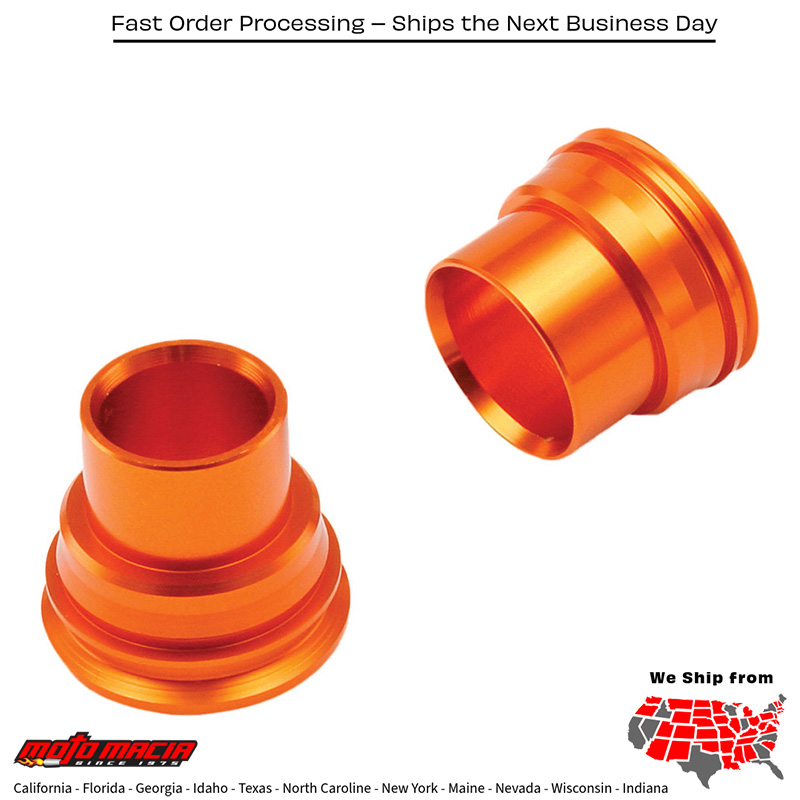 WHEEL SPACERS REAR ORANGE KTM 150 XC-W 2017-2019 KTM 350 EXC-F 2012-2019 KTM 500 XCF-W 2012-2016 KTM 350 XCF-W 2012-2016 KTM 350 XC-F 2012-2019 KTM 150 XC 2010-2012 KTM 450 SX-F Factory Edition 2012-2019 KTM 350 SX-F 2011-2019 KTM 250 SX 20