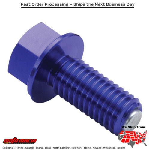 MAGNETIC DRAIN PLUG BLUE Kawasaki EX650 Ninja 650 ABS 2013-2021 Honda CBR300R 2015-2015 Honda CB300F 2015-2015 Yamaha YZF-R3 2015-2021 Honda VFR800F Interceptor 2014-2014 Honda VFR800FD Interceptor DLX 2014-2014 Honda CBR650F 2014-2015 Hond