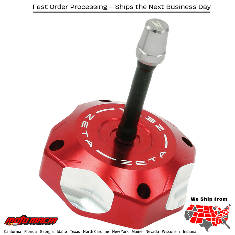 BILLET GAS CAP RED Suzuki RM-Z250 2010-2018 Suzuki RM-Z450 2005-2017 Suzuki RM85 2002-2023 Suzuki RM85L 2003-2012 Yamaha TT-R125 2000-2003 Yamaha TT-R225 2000-2004 Yamaha TT-R90 2000-2003 Yamaha TT-R110E 2008-2024 Yamaha TT-R125E 2003-2010