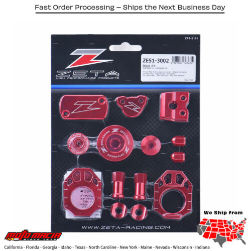 BILLET KIT  RED Honda CRF250R 2018-2021 Honda CRF250RX 2019-2021