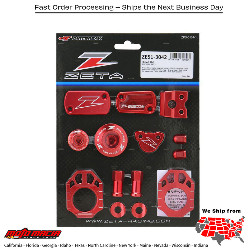 BILLET KIT Honda CRF450RX 2021-2023 Honda CRF450R W.E. 2021-2023 Honda CRF450R 2021-2023 Honda CRF250R 2022-2023 Honda CRF250RX 2022-2023