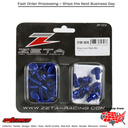 ALUMINUM BOLT KIT BLUE Yamaha YZ450F 2018-2022 Yamaha YZ250F 2019-2023 Yamaha YZ250FX 2019-2023 Yamaha YZ450FX 2019-2023