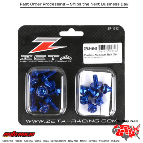 ALUMINUM BOLT KIT BLUE Suzuki RM-Z250 2011-2018 Suzuki RM-Z450 2011-2017