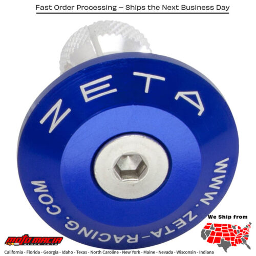 BAR END PLUG BLUE 35MM