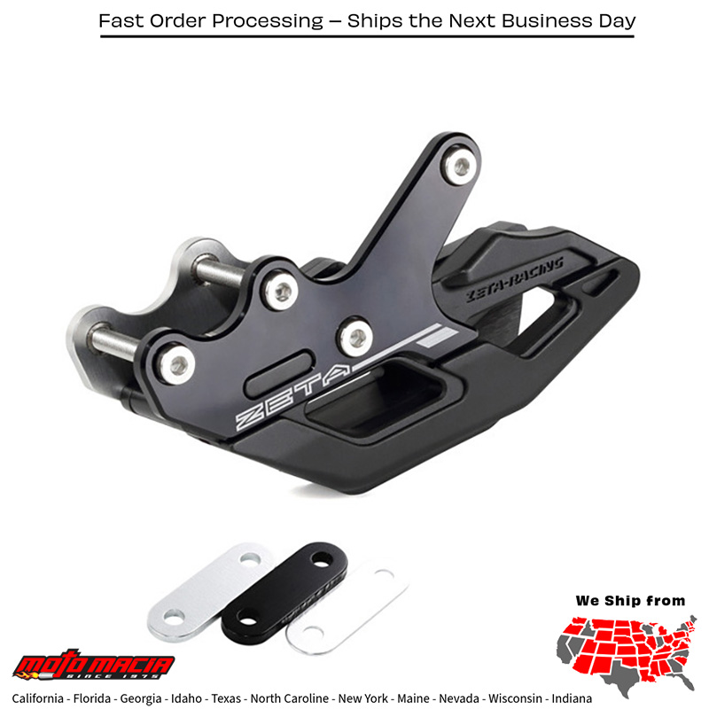 ZETA 3D CHAIN GUIDE UKI Suzuki RM-Z250 2005-2024 Suzuki DR-Z400S 2005-2019 Suzuki DR-Z400SM 2005-2019 Suzuki RM250 2001-2008 Suzuki DR-Z400E 2005-2008 Suzuki RM125 2001-2008 Suzuki RM-Z450 2005-2024