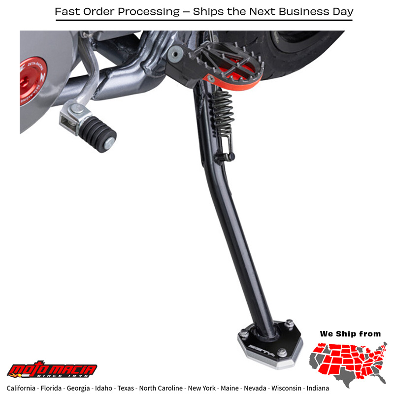 SIDE STAND EXTENDER 2PCS Suzuki DR-Z400S 2000-2024 Suzuki DR-Z400SM 2005-2024