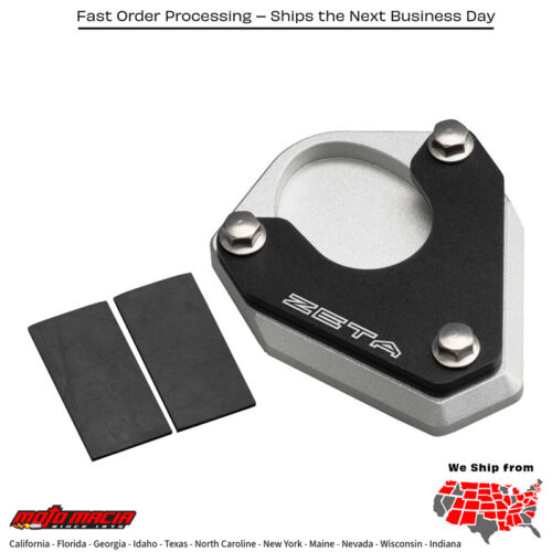 SIDE STAND EXTENDER BLACK/SILVER  Kawasaki KLX230 ABS 2020-2021 Kawasaki KLX230R 2020-2023 Kawasaki KLX250 2018-2020 Kawasaki KLX230R S 2022-2023 Kawasaki KLX230S 2022-2023 Kawasaki KLX230 2020-2023 Kawasaki KLX230SM 2023-2023 Kawasaki KLX2