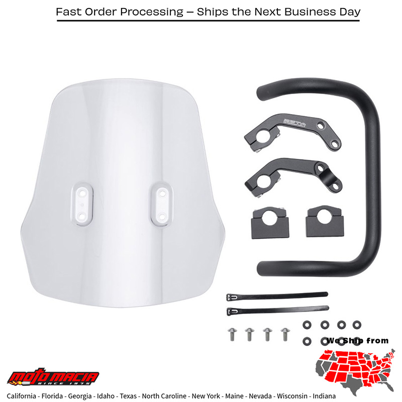 WINDSCREEN ADVENTURE Honda CRF450L 2019-2020 Honda CRF450RL 2021-2023