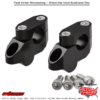 OFFSET HANDLEBAR RISER KIT 20MM 26MM 22.2MM BLACK