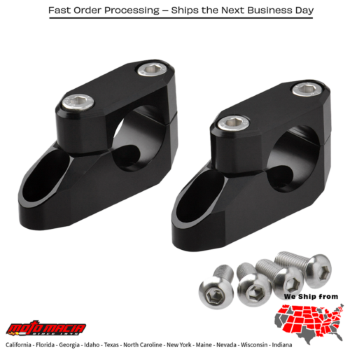 OFFSET HANDLEBAR RISER KIT 20MM 26MM 22.2/28.6MM BLACK