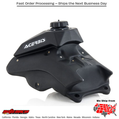 Fuel Tank 2.7 Gal Black Honda Crf450r 2017-2020 Crf250r 2018-2021