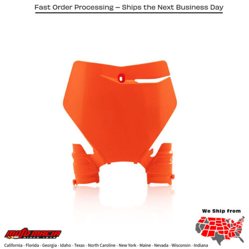 Raptor Front Plate Orange Ktm 450 Sx-F 2019-2022 350 Sx-F more