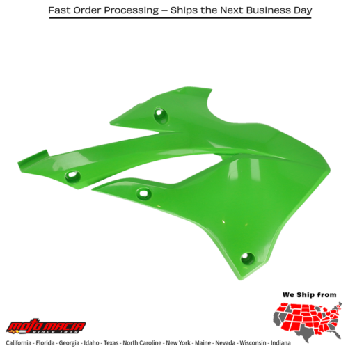Radiator Shrouds Kawasaki Green Kx112 2022-2025 Kx85 2022-2025