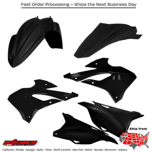Plastic Kit Black Kawasaki Kx112 2022-2024 Kx85 2022-2024