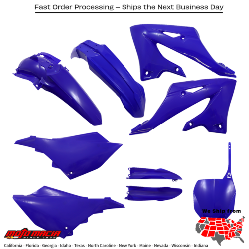 Full Plastic Kit Yamaha Blue Yz125x 2022-2026 Yz125 2022-2026