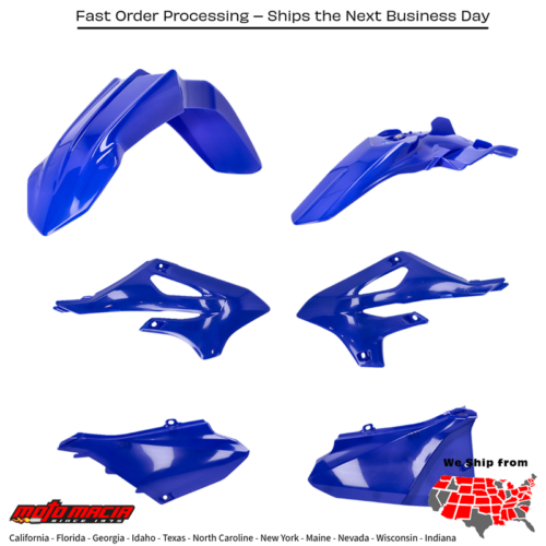Plastic Kit Blue Yamaha Yz85 2022-2024 Yz85lw 2022-2024