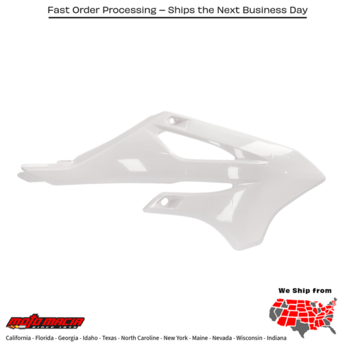 Radiator Shrouds Yamaha White Yz85 2022-2024 Yz85lw 2022-2024