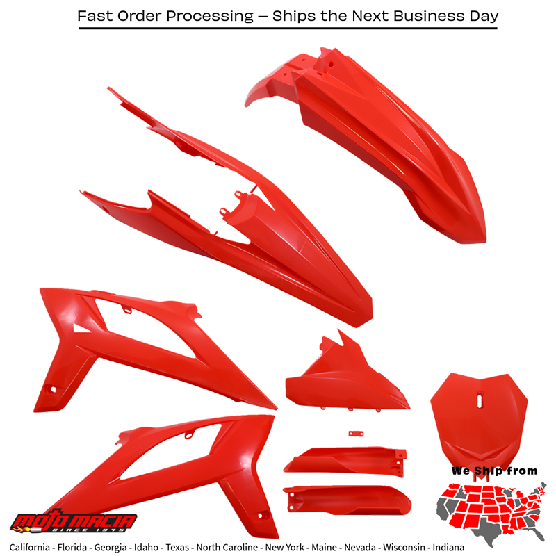 Full Plastic Kit Beta Red Beta 300 Rx (2t) 2021-2022 - Image 3