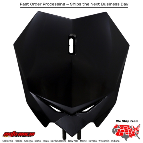 Front Number Plate Beta Black 300 Rx (2t) 2021-2024