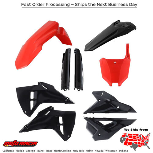 Plastic Kit Full Red/Black Honda Crf450r Crf250r 2025-2025