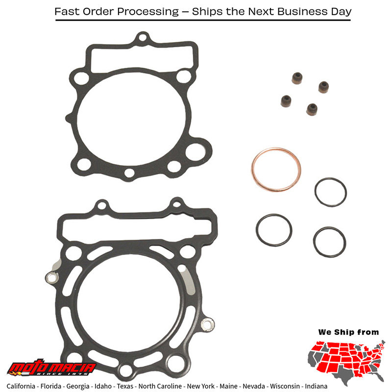 Top End Gasket Kit W/O Valve Cover Gasket Kawasaki Kx250f 2009-2016 - Image 2