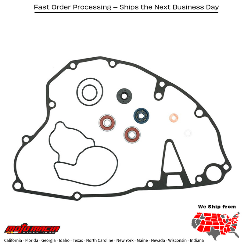 Water Pump Repair Kit W/Bearings Kawasaki/Suzuki Kx250f 2004-2008