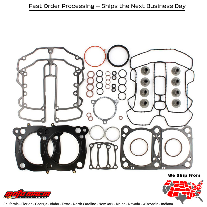 Top End Kit M8 3.937" 107cu .040" Head Gasket OE#25700729 Harley Davidson FLRT F