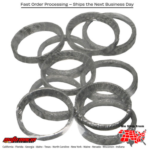 Exhaust Gasket Twin Cam 10/Pk Oe#65324-83a Harley Davidson Xl1200t Super Lo