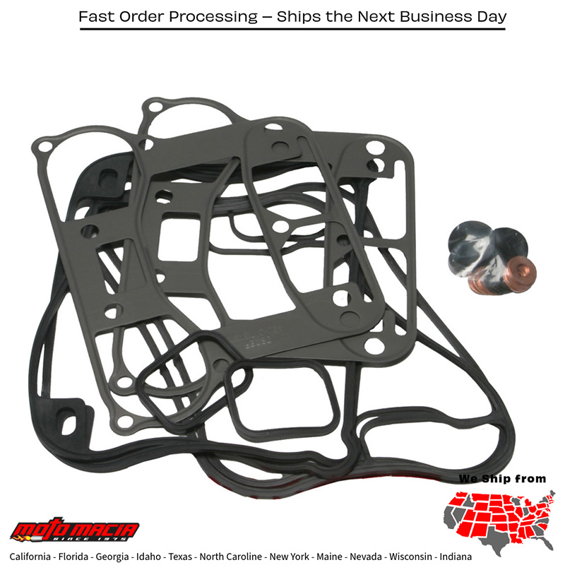 Rocker Box Gasket Evo Sportster Kit Oe#17036-91 Harley Davidson Xl1200c Spo