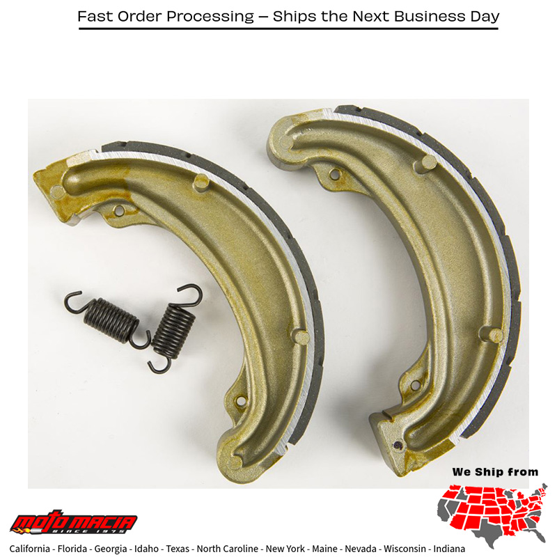 Brake Shoes 312g Grooved Honda Xl250s 1978-1981 Xl500s 1979-1981